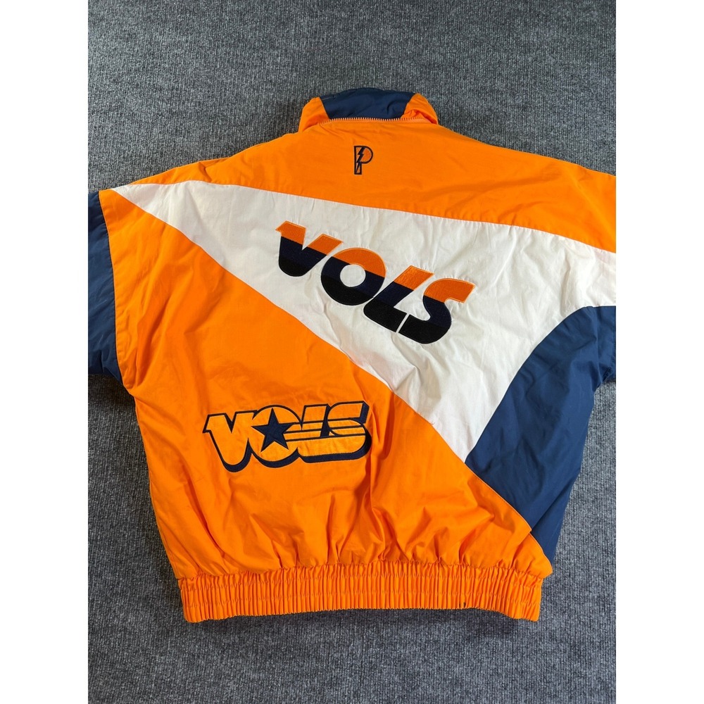 Pro Player University of Tennessee Puffer Jacket Mens XL Orange Vols Colorblock - Picture 13 of 14